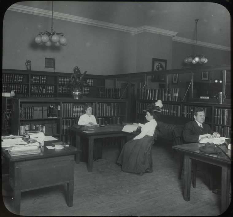 St. Agnes, Work with the blind, Blind Library at St. Agnes, Digital ID 100897, New York Public Library
