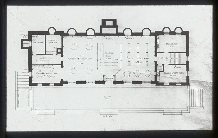 St. George Branch, 1st Floor, Digital ID 1145781 , New York Public Library