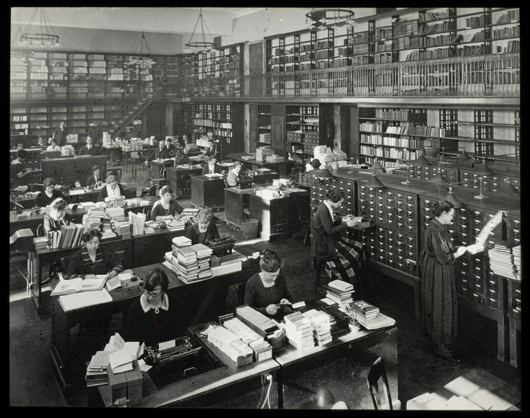 Room 100, including card catalogs, Digital ID 1153322, New York Public Library
