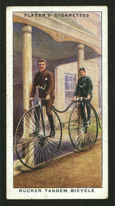 Rucker tandem bicycle. Digital ID: 1195120. New York Public Library