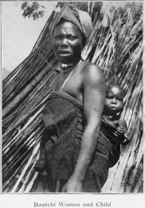 Bautchi woman and child. Digital ID: 1257566. New York Public Library