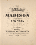 Image of title page, Atlas of Madison County, Beers.
