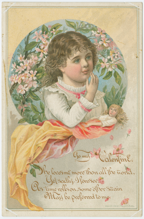 To my Valentine., Digital ID 1588448, New York Public Library To my Valentine (L. Prang & Co., 1880)