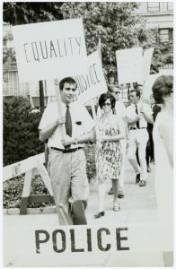 [Leo Skir picketing] / Kay Tob... Digital ID: 1605775. New York Public Library