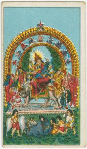 [Durga riding a lion and surro... Digital ID: 1632773. New York Public Library