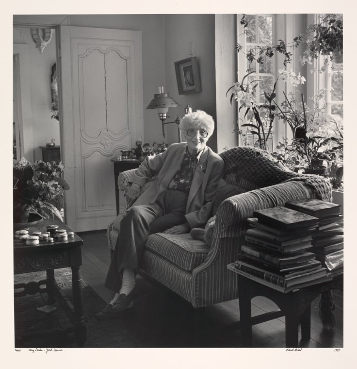 May Sarton. York, Maine., Digital ID 1661090, New York Public Library