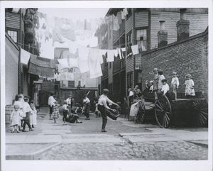 Tenement playground, New York Digital ID: 416562. New York Public Library