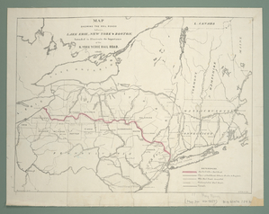 Map shewing the rail roads bet... Digital ID: 434735. New York Public Library