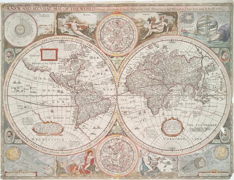  drawne according to ye truest descriptions, latest discoueries & best obseruations yt haue beene made by English or strangers, 1651., Digital ID 464988, New York Public Library