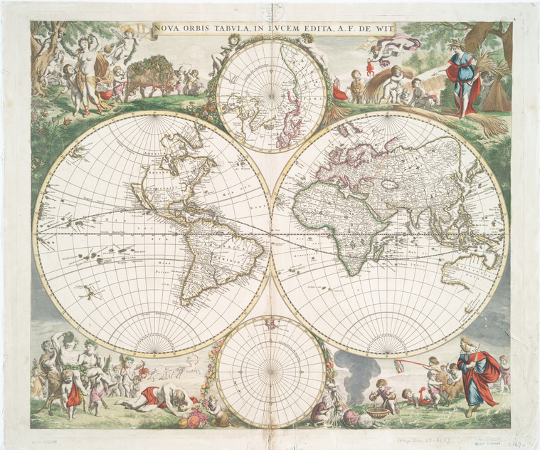 Nova orbis tabvla / in lvcem edita, a. F. de Wit., Digital ID 465016, New York Public Library