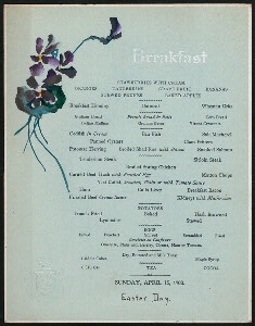 BREAKFAST [held by] HOTEL DENN... Digital ID: 466922. New York Public Library