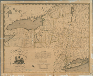 A map of the State of New York... Digital ID: 484226. New York Public Library