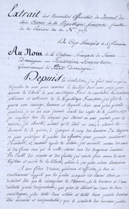 Decree passed by Toussaint L’O... Digital ID: 485444. New York Public Library