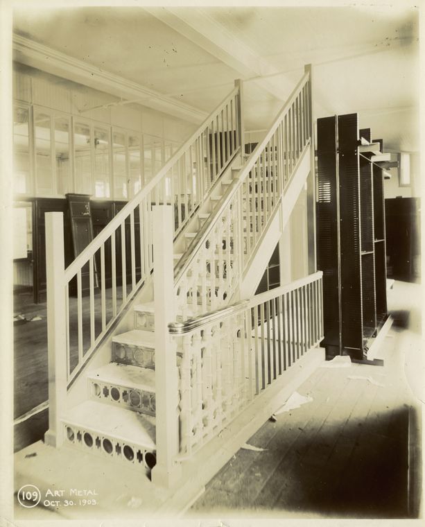  construction of a stairway., Digital ID 490357, New York Public Library