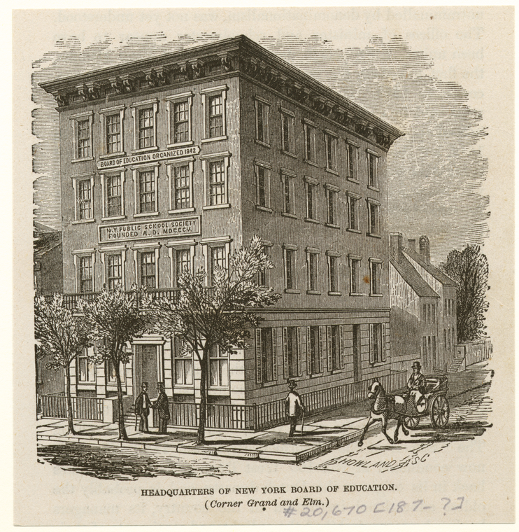 Headquarters Of New York Board Of Educations., Digital ID 804922, New York Public Library