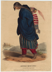 Chippeway squaw & child. Digital ID: 806924. New York Public Library