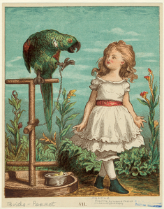 [Girl cautiously walking by pa... Digital ID: 821205. New York Public Library