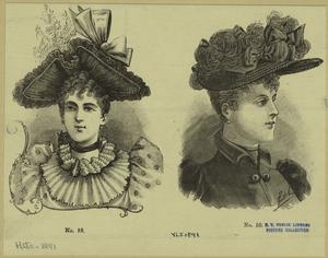 [Women in hats, 19th century.] Digital ID: 824361. New York Public Library