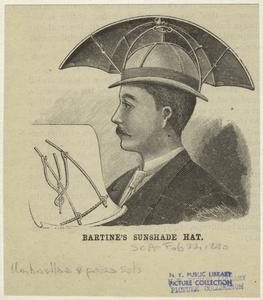 Bartine’s sunshade hat. Digital ID: 824699. New York Public Library