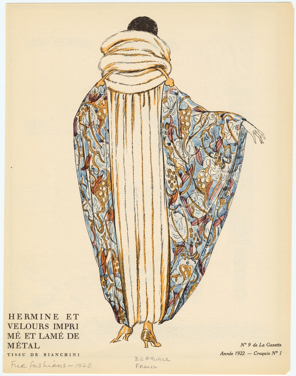 Hermine Et Velours Imprimé Et Lamé De Métal., Digital ID 824888, New York Public Library