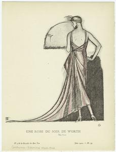 Une robe du soir de Worth. Digital ID: 826003. New York Public Library