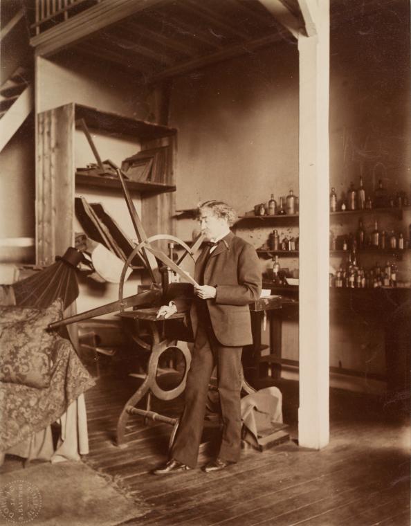 Whistler examining a proof. , Digital ID ps_prn_842, New York Public Library