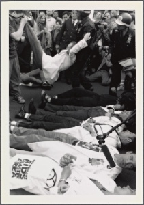 City Hall action. [Police arre... Digital ID: psnypl_mss_1103. New York Public Library