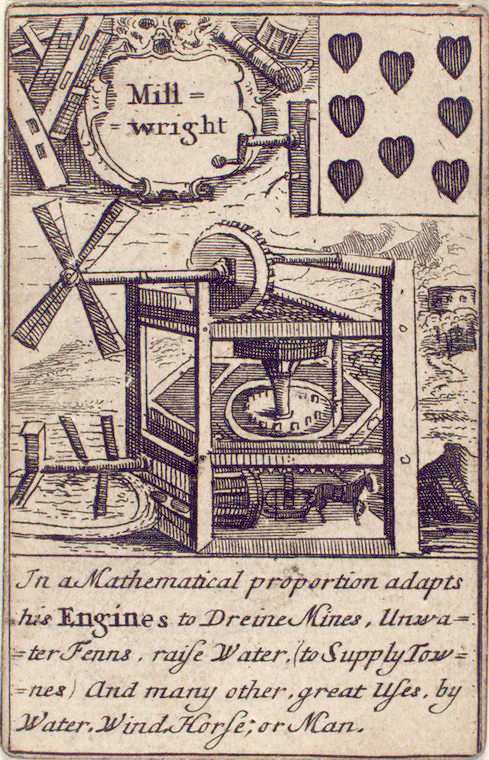Eight of hearts: Mill = wright.