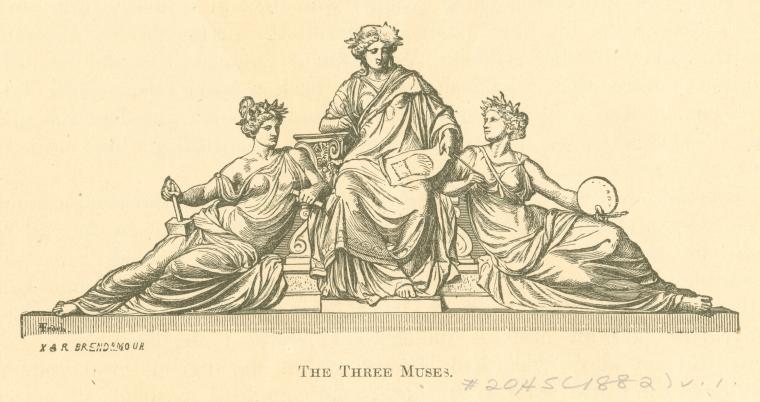 The three Muses - NYPL Digital Collections