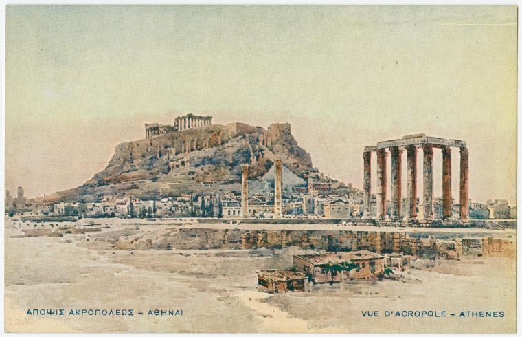 Vue d'Acropole : Athenes.