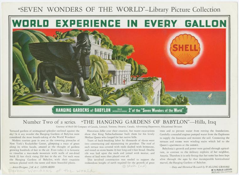 The Original Seven Wonders of the World Digital Print