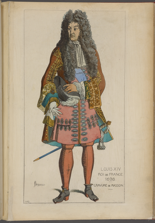 Louis XIV roi de France. 1698. Gravure de Masson. - NYPL Digital Collections