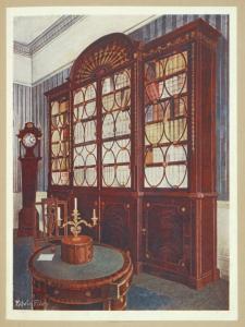 Inlaid mahogany break-front bo... Digital ID: 1642902. New York Public Library