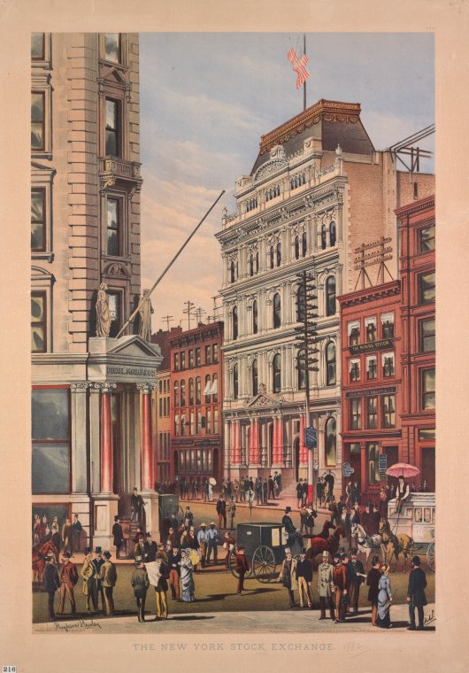 This is What New York Stock Exchange -- 1800-1899 Looked Like  in 1882 