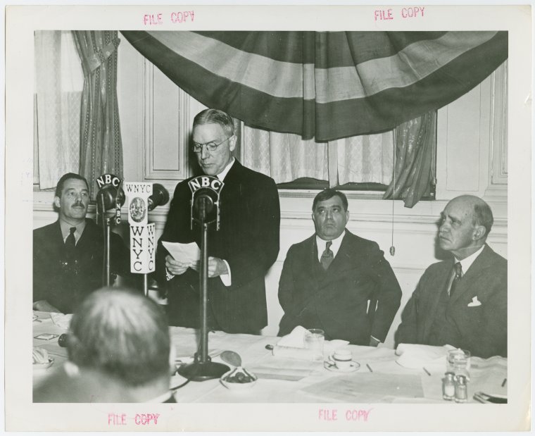 Temple of Religion - Events - John D. Rockefeller, Jr. giving speech at  luncheon - NYPL Digital Collections