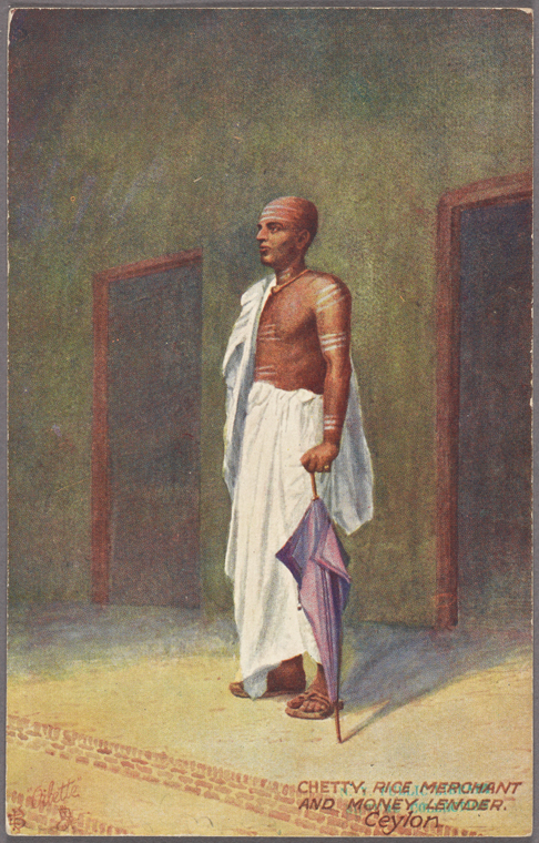 Chetty rice merchant and money lender, Ceylon. - NYPL Digital Collections