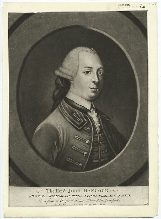 This is What John Hancock Looked Like  in 1775 