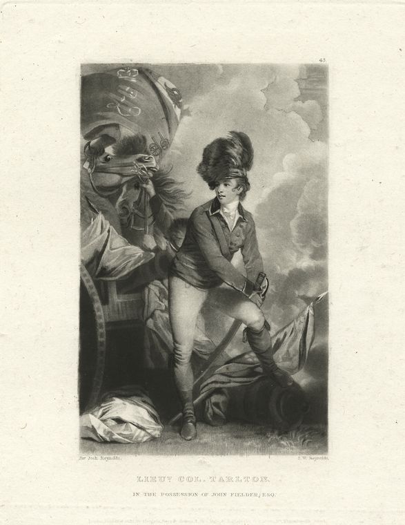 This is What Tarleton, Lieutenant-General Looked Like  in 1780 