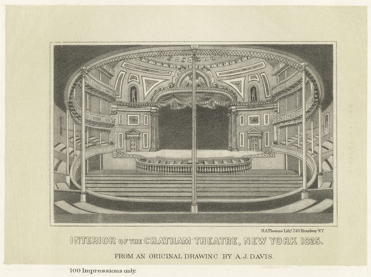 This is What Chatham Theatre Looked Like  in 1801 