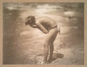 The morning bath, Apache. Digital ID: 433147. New York Public Library