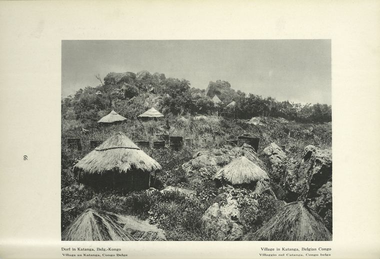 Village in Katanga, Belgian Congo.