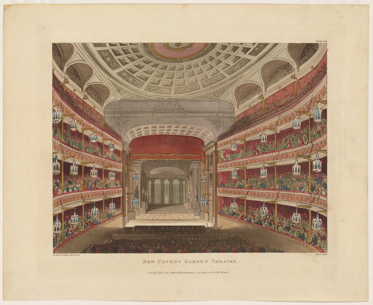 This is What Covent Garden Theatre Looked Like  on 1/1/1810 