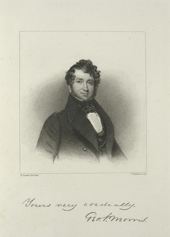 This is What George Pope Morris Looked Like  in 1826 