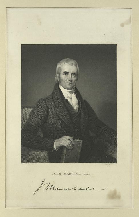 This is What John Marshall Looked Like  in 1826 