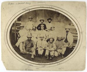 Byron Baseball or Cricket?, 18... Digital ID: 56262. New York Public Library