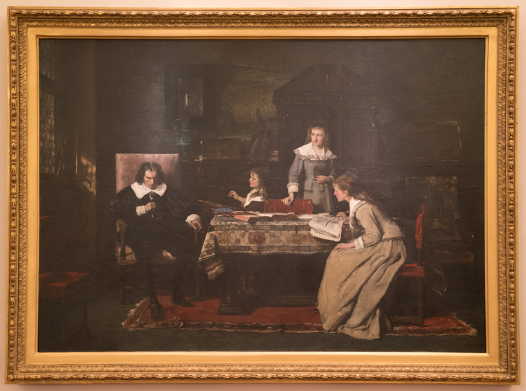 Blind Milton dictating Paradise Lost to his daughters - NYPL Digital  Collections