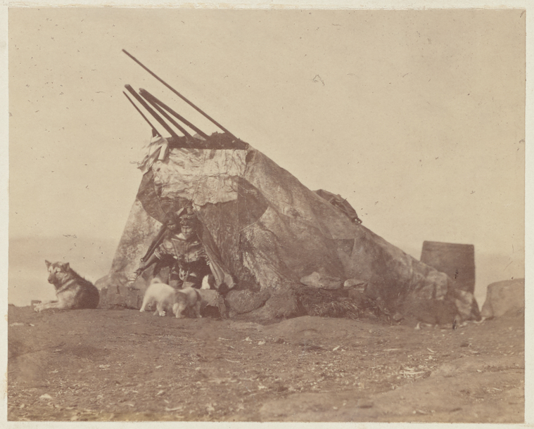 Esquimaux Toupek, or skin tent - NYPL Digital Collections