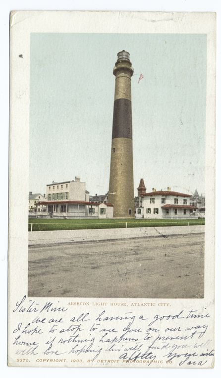 This is What Absecon Lighthouse Looked Like  in 1900 