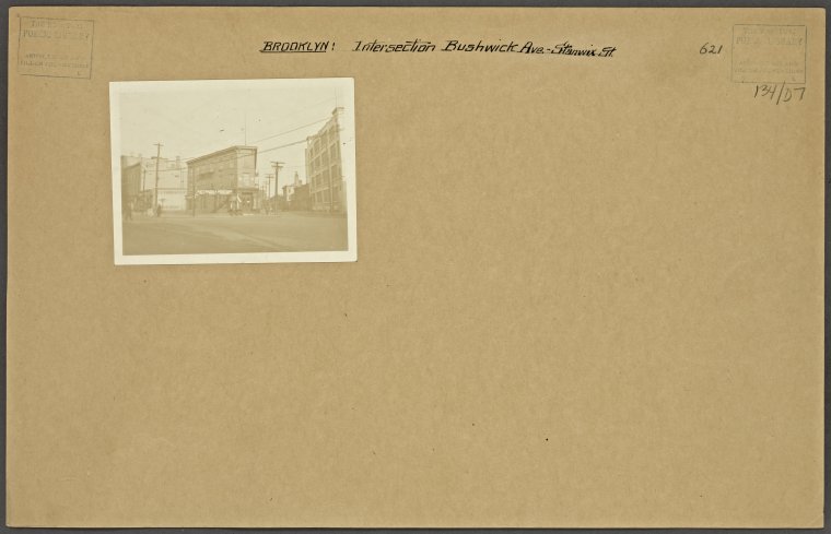Intersection of Bushwick Avenue and Stanwix Street Credit: New York Public Library