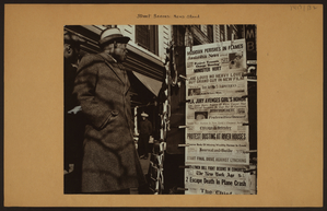 Street scenes - Newsstands. Digital ID: 733317F. New York Public Library